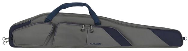 Picture of Allen 64250 Kenosha Rifle Case 50" Gray Endura w/Indigo Trim, Foam Padding, Gusseted Accessory Pockets, Lockable Zippers & Adjustable Sling