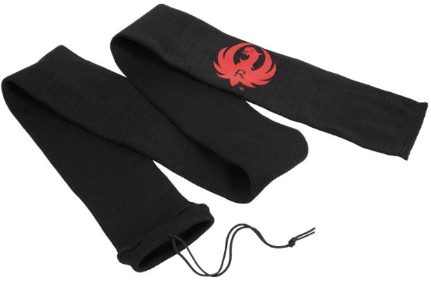 Picture of Ruger 13401 Gun Sock  52" Rifle Or Shotgun, Black Knit With Ruger Logo