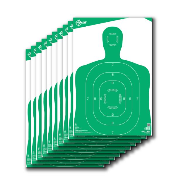 Picture of EZ-Aim 15204 Silhouette  Green/White 12"x18" 10 Per Pack