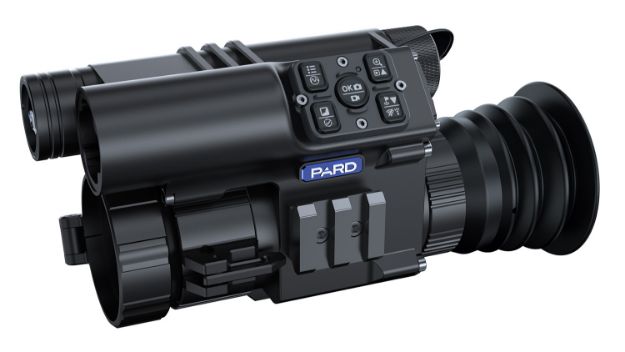 Picture of PARD FT3LRF FT34 LRF Night Vision Clip On/Handheld/Mountable Black 1x35mm Multi Reticle, Features Laser Rangefinder