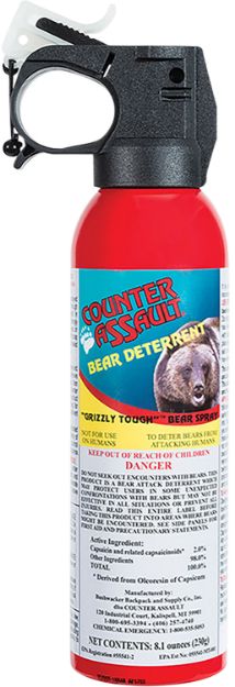 Picture of Counter Assault 15067024 Bear Spray  Capsaicin Range 32 ft-7 Seconds 8.10 oz