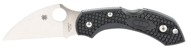 Picture of Spyderco C28FPWCBK2 Dragonfly 2 Lightweight 2.28" Folding Wharncliffe Plain VG-10 SS Blade Black Bi-Directional Texturing FRN Handle Includes Pocket Clip