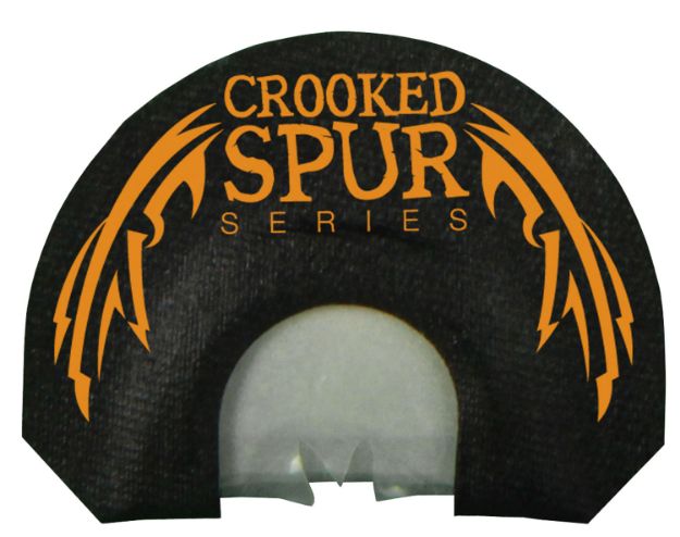 Picture of Foxpro CSMOUTHBL Crooked Spur V-Cut Diaphragm Call Attracts Turkeys, 3.5 Prophylactic Reeds,