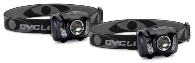 Picture of Cyclops CYCHL2102PK Headlamp  210 Lumens White Red/Green/White LED Bulb Black 2 Pack