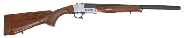 Picture of Rock Island TK105 Traditional Single Shot 20 Gauge with 20" Black Parkerized Barrel, 3" Chamber, 1rd Capacity, Silver Anodized Metal Finish & Woodgrain Finish Synthetic Stock Right Hand (Full Size)