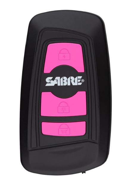 Picture of Sabre S1013PK 3-In-1 Stun Gun Safety Tool Pink Polymer 1.15 uC Pain Rating Features Built in Flashlight