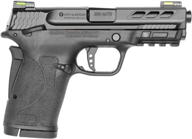 Picture of Smith & Wesson 12717 Performance Center M&P Shield EZ M2.0 380 ACP 3.80" 8+1 Black Black Armornite Stainless Steel Slide Black Polymer Grip