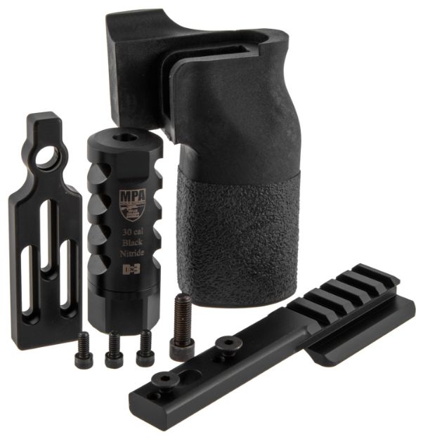 Picture of MasterPiece Arms 308PMRACCBUNDLE ACCBundle  DN3 Muzzle Brake, Vertical Grip, V4 Spigot Mount & Bag Rider For 308 Win MasterPiece Arms PMR