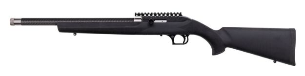 Picture of Magnum Research MLR22WMHGT Magnum Lite  Full Size 22 WMR 9+1 19" Black Carbon Fiber Barrel Black Aluminum Receiver Black Hogue Overmold Stock Right Hand