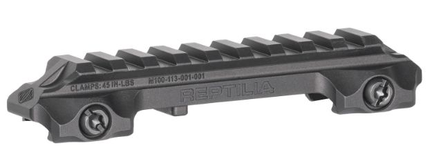 Picture of Reptilia LLC 100270 RMU Mount 9 Slot Black 7075-T6 Aluminum Mil-Spec 1913 Picatinny Rail Mount