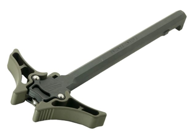 Picture of Timber Creek Outdoors AR10AMBICHOD Enforcer Charging Handle AR-10 OD Green Billet Aluminum Ambidextrous