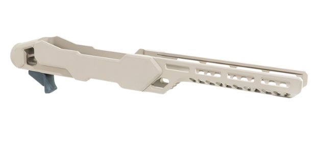 Picture of Timber Creek Outdoors ERC1022FDE Enforcer Rifle Chassis Flat Dark Earth Aluminum Fits Ruger 10/22 Compatible w/ MSR Buffer Tubes