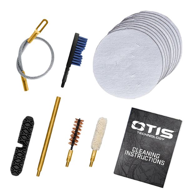 Picture of Otis FG70140 Patriot Cleaning Kit .40 Cal/ 10mm Pistol/15 Pieces Yellow Plastic Box Case