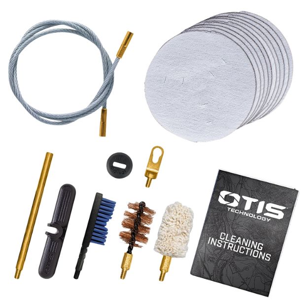 Picture of Otis FG70112 Patriot Cleaning Kit 12 Gauge & 10 Gauge Shotgun/15 Pieces Yellow Plastic Box Case