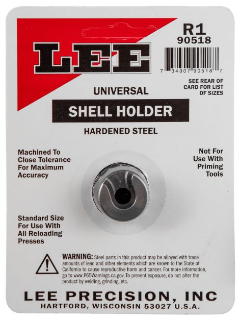 Picture of Lee Precision 90518 Shell Holder Universal  #1R 38 Short & Long Colt / 38 Special / 357 Mag