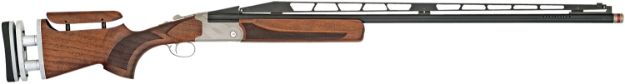 Picture of TriStar 35412 TT-15A Top Single 12 Gauge 1rd 2.75" 34" Adjustable Rib Barrel Silver Rec Walnut Fixed with Adjustable Comb Stock Right Hand (Full Size) Includes 3 Extended MobilChoke