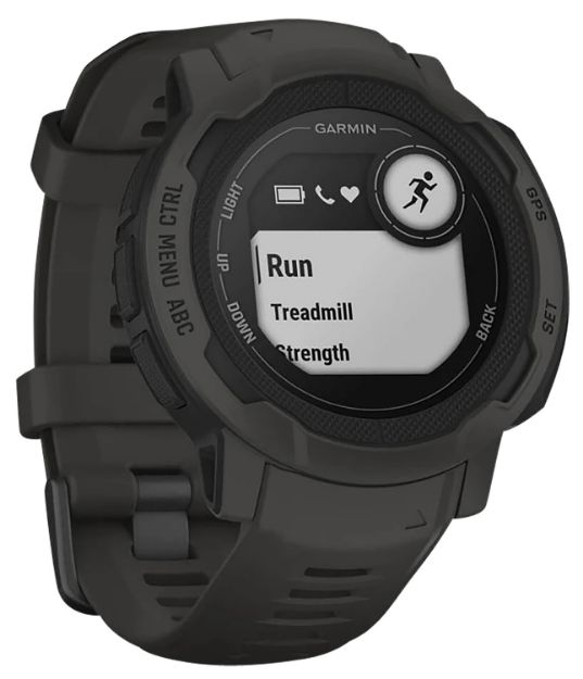 Picture of Garmin 0100262610 Instinct 2 Standard Edition GPS/Smart Features 32MB Memory Graphite Size 45mm Compatible w/iPhone/Android