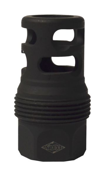 Picture of Yankee Hill 4445MB24B sRx Q.D. Muzzle Brake Short Black Phosphate Steel with 11/16"-24 tpi for sRx Adapters