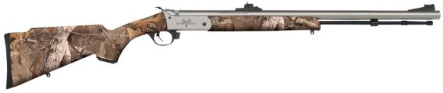 Picture of Traditions R721108432S Buckstalker XT 50 Cal 209 Primer 24", Stainless Cerakote Barrel/Rec, Next Wyld Camo Synthetic Stock, Fiber Optic Sights