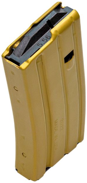 Picture of DuraMag 2023009175CPD AR-15 Duramag Speed 20rd 300 Blackout/223 Cal/5.56 Desert Gold Aluminum