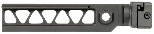 Picture of Midwest Industries MIALPHAM4BSF Alpha M4 Beam Black Steel Folding, Fits 1913 Picatinny Rail Adapter, for Mil-Spec Stocks