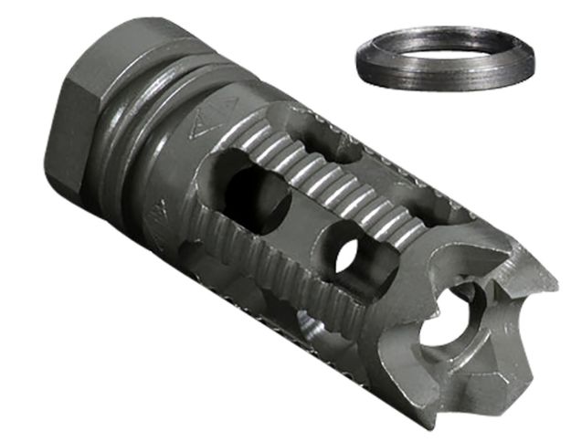 Picture of Yankee Hill 285M1 Phantom Comp/Brake with Aggressive End, 1/2"-28 tpi Threads 2.25" OAL for 5.56mm