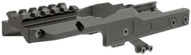 Picture of Midwest Industries MIAKALPHARDM Alpha Optic Mount Black Anodized Hardcoat Aluminum/Steel MI AK Alpha Series Handguards Compatible w/Aimpoint T2 Pattern Optics