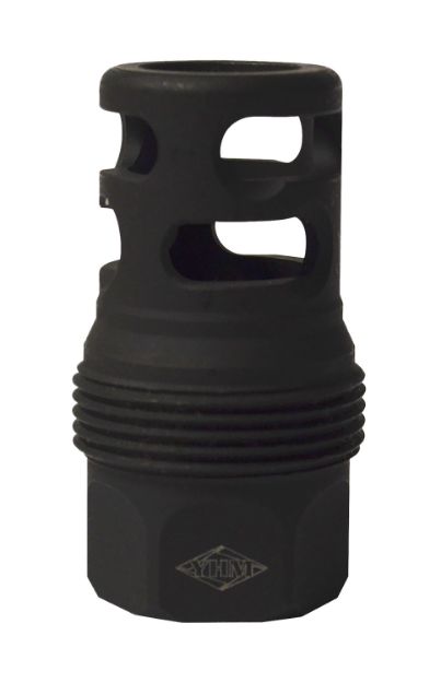 Picture of Yankee Hill 4445MB24 sRx Q.D. Muzzle Brake Short Black Phosphate Steel with 5/8"-24 tpi for sRx Adapters