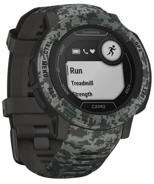 Picture of Garmin 0100262613 Instinct 2 Standard Edition GPS/Smart Features 32MB Memory Graphite Camo Size 45mm Compatible w/ iPhone/Android