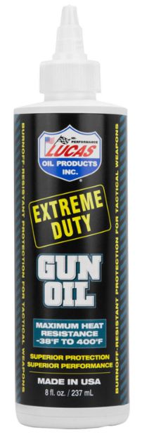 Picture of Lucas Oil 10870 Extreme Duty Gun Oil Against Heat, Friction, Wear 8 oz Squeeze Bottle