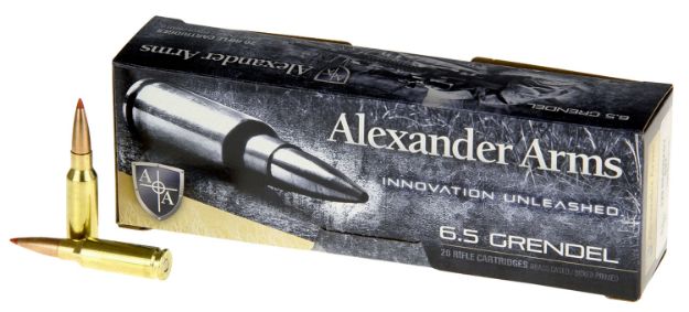 Picture of Alexander Arms AG129SSTBOX SST  6.5Grendel 129gr Hornady Super Shot Ballistic Tip 20 Per Box/10 Case