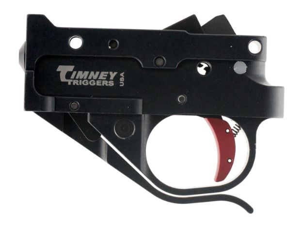 Picture of Timney Triggers 10222C Replacement Trigger  Single-Stage Curved Trigger with 2.75 lbs Draw Weight & Black/Red Finish for Ruger 10/22