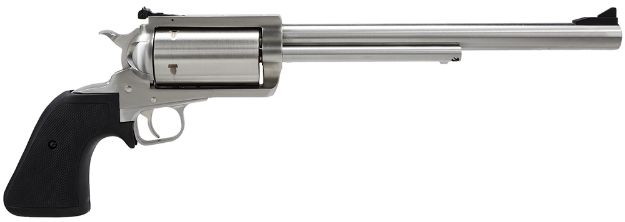 Picture of Magnum Research BFR500SW10 BFR Long Cylinder Large Frame 500 S&W Mag 5 Shot, 10" Brushed Stainless Steel Barrel, Cylinder & Frame, Black Rubber Grip, Exposed Hammer