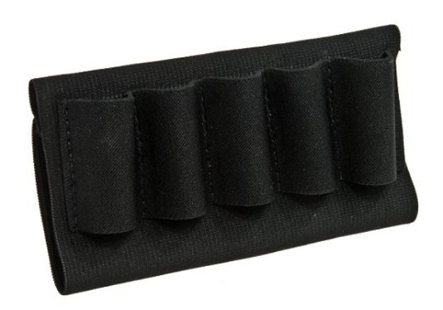 Picture of Blackhawk 74SH02BK Buttstock Shell Holder  Black Nylon 5rd Shotgun