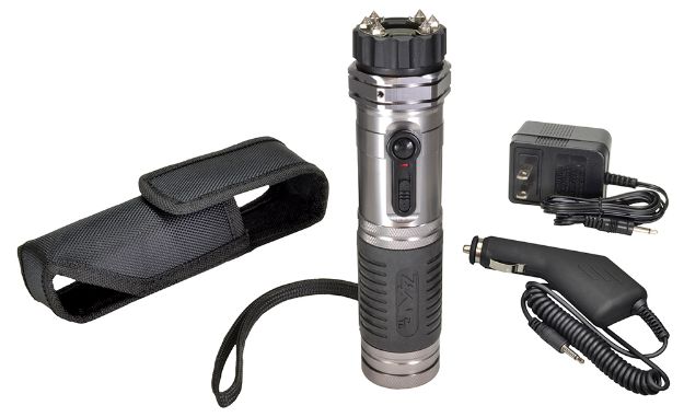 Picture of Zap ZAPL Zap Light Stun Gun/Flashlight Range of Contact Silver