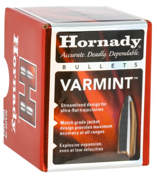 Picture of Hornady 2266 Traditional Varmint 22 Cal .224 55 gr Soft Point 100 Per Box/ 40 Case