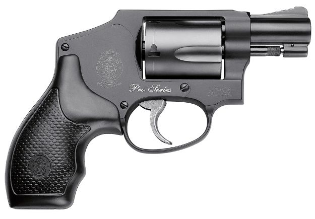 Picture of Smith & Wesson 178041 Model 442 Performance Center  38 S&W Spl +P  1.88" Stainless Steel Barrel, 5rd Carbon Steel Cylinder, Aluminum J-Frame, Black Metal Finish, Includes Moon Clips, No Internal Lock