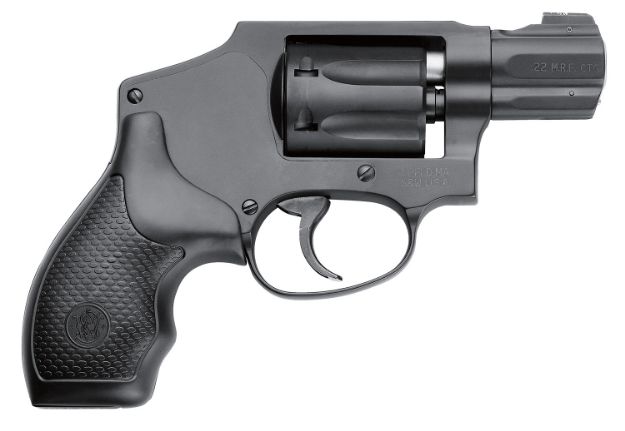 Picture of Smith & Wesson 103351 Model 351 Classic 22 WMR 7 Shot 1.88" Black Stainless Steel Barrel, Black Aluminum Cylinder & J-Frame, Internal  Hammer, XS Sights White Dot Front Sight