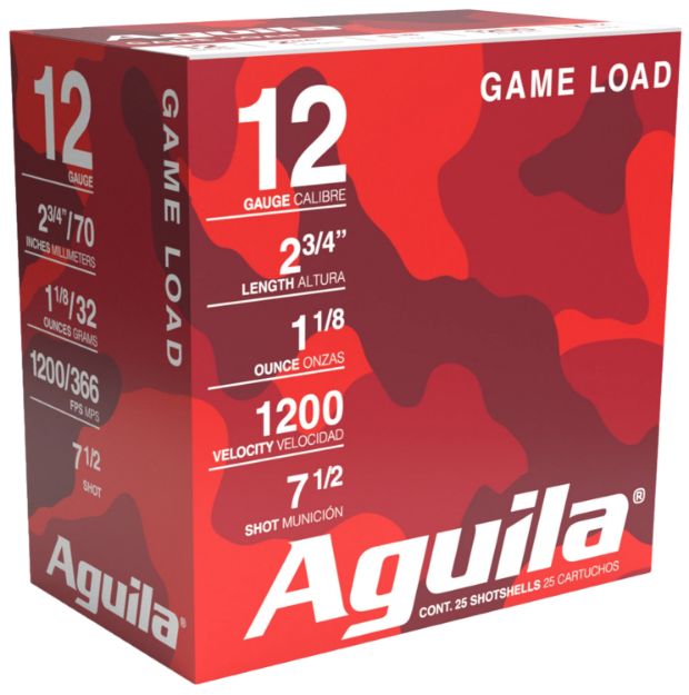 Picture of Aguila 1CHB1217 Birdshot Standard Velocity 12Gauge 2.75" 1 1/8oz 7.5Shot 25 Per Box/10 Case