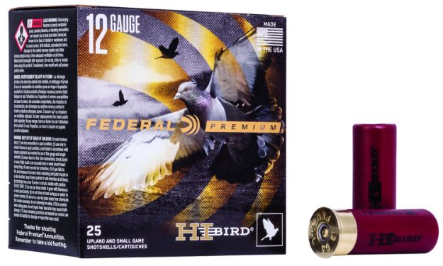 Picture of Federal HVF128 Premium Hi-Bird 12Gauge 2.75" 1 1/8oz 8Shot 25 Per Box/10 Case