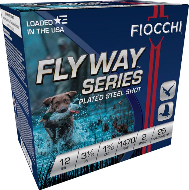 Picture of Fiocchi 1235ST2 Flyway  12Gauge 3.50" 1 3/8oz 2Shot 25 Per Box/10 Case