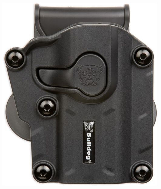 Picture of Bulldog MX001SC Max Multi Fit OWB Black Polymer Paddle Fits Sig P250/P320 Fits S&W M&P 9/40/45 Sub-Compact Right Hand