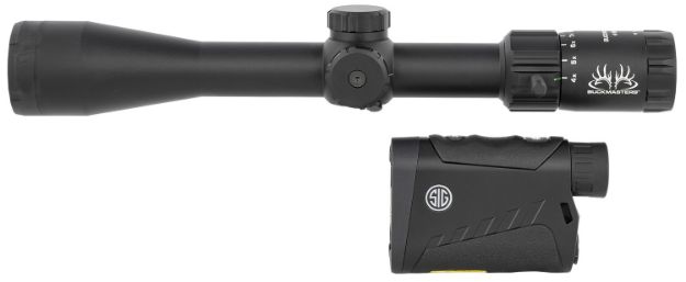 Picture of Sig Sauer Electro-Optics SOK15BM05 Buckmasters Combo Kit Black Anodized 4-16x44mm 30mm Tube, BDC Reticle, Features Buckmaster Scope/Buckmaster 1500 Rangefinder