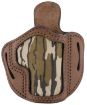 Picture of 1791 Gunleather MOBH21BRWR BH2.1 Optic Ready OWB Size 2.1 Brown/Mossy Oak Leather Belt Slide Compatible w/Glock 17/Springfield XD/S&W Shield Right Hand