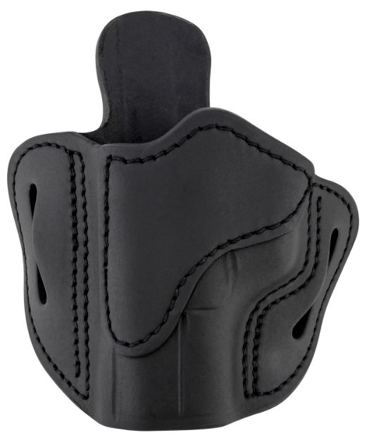 Picture of 1791 Gunleather ORBH21SBLL BH2.1 Optic Ready OWB Size 2.1 Stealth Black Leather Belt Slide Compatible w/Glock 17/S&W M&P Shield/Springfield XD Left Hand