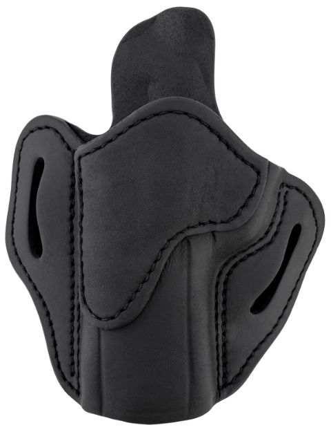 Picture of 1791 Gunleather ORBH24SBLL BH2.4 Optic Ready OWB 2.4 Stealth Black Leather Belt Slide Fits Walther PPQ/Sig P320/Springfield XD-M Left Hand