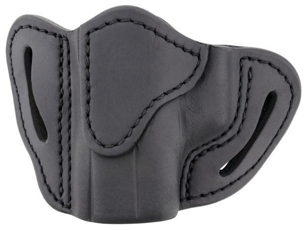 Picture of 1791 Gunleather ORBHCSBLL BHC Optic Ready OWB Compact Stealth Black Leather Belt Slide Compatible w/Glock 43/Sig P365/Walther PPK Left Hand