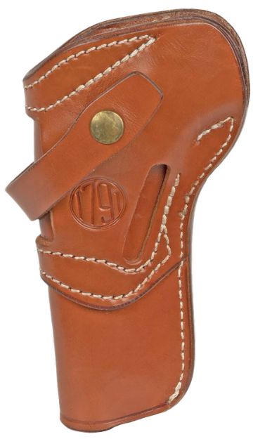 Picture of 1791 Gunleather SARVH65CBRA RVH5.5 6.5 OWB Size 6.5 Classic Brown Leather Belt Loop Fits Ruger Wrangler/Colt SSA Ambidextrous