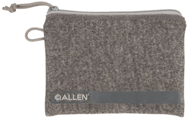 Picture of Allen 3625 Pistol Pouch  Gray Polyester w/Lockable Zippers, ID Label & Fleece Lining Holds Compact Size Handgun 5" L x 7" W Interior Dimensions