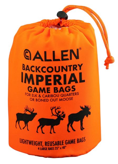 Picture of Allen 6590 BackCountry Imperial Elk Game Bag Set Orange Polyester 4 Bags